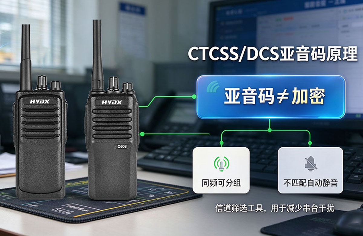 CTCSS/DCS 亚音码是什么？它并不能给对讲机通信加密